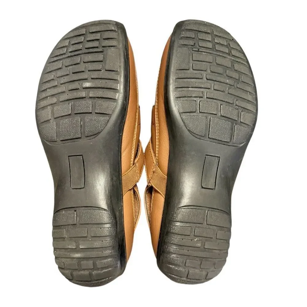 Easy Street Comfort Wave Sling Back Adjustable Flats Sx. 9.5W